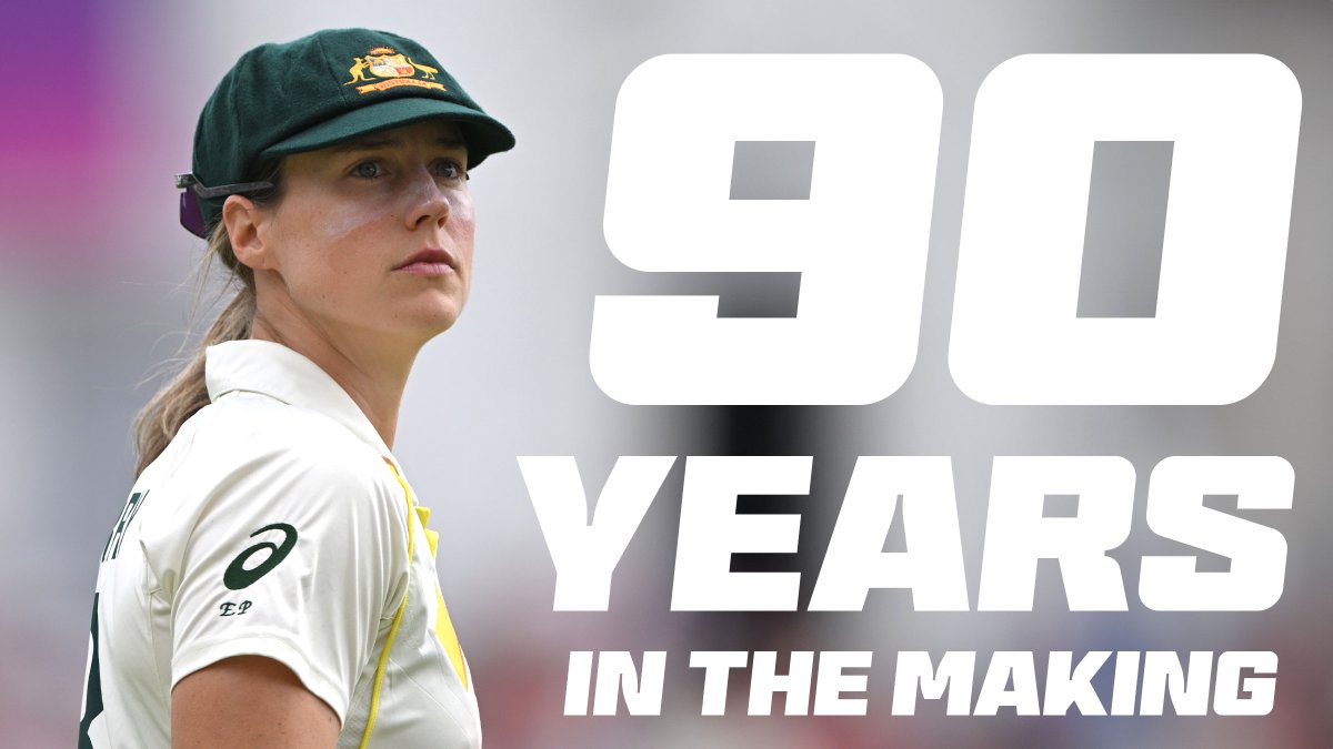 Tomorrow marks 90 days until the historic day-night Ashes Test match at the Melbourne Cricket Ground. As we build towards this occasion, we'll be celebrating the history, the icons and the moments that have defined the 90-year history of women's Test cricket!