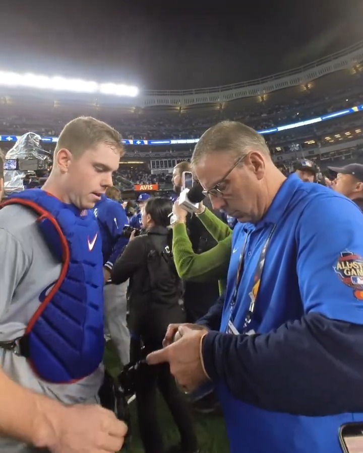 Authenticating the final out of the #WorldSeries ✅