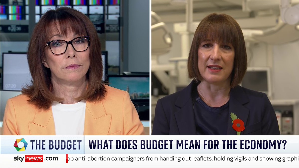 'How do you feel about making the cost of living more expensive for working people?' - Kay Burley Chancellor Rachel Reeves tells Sky News - 'We are protecting the lowest paid and improving their wages' 📺 Sky 501