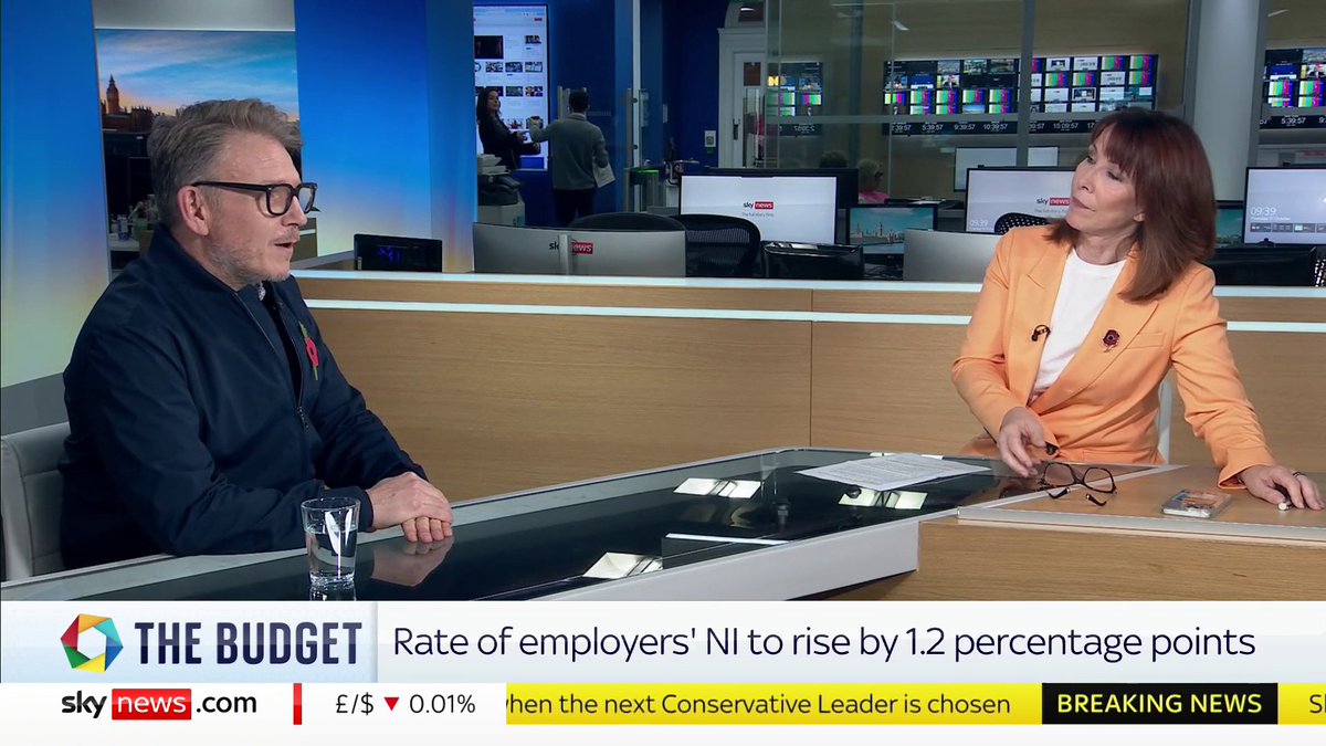 "I'm angry and sad and shell shocked and our industry is totally done" Toby Dicker from the Salon Employers Association shakily explains how the budget will impact businesses like his #KayBurley SS