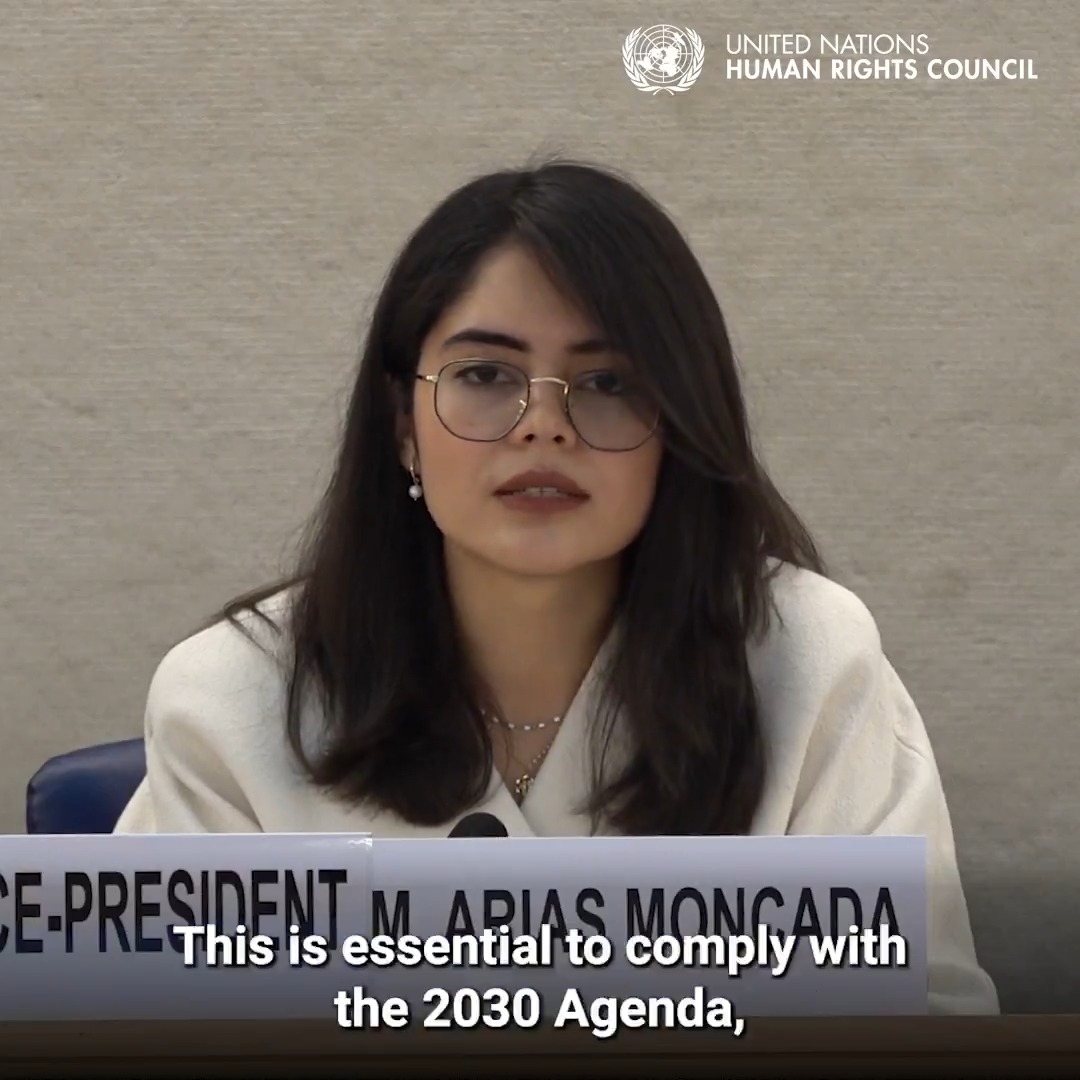 Ambassador Marcela Arias, Vice President of the United Nations Human Rights Council, told the Council's 2024 Social Forum in Geneva that the international financial system is in need of reform and that a human rights perspective should be applied to global financial institutions.