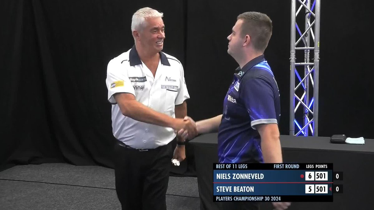 THE BRONZED ADONIS BOWS OUT! 😢 Steve Beaton's ProTour career comes to an end here in Leicester, as an impressive Niels Zonneveld edges out the darting icon in a last-leg shoot-out! 📺