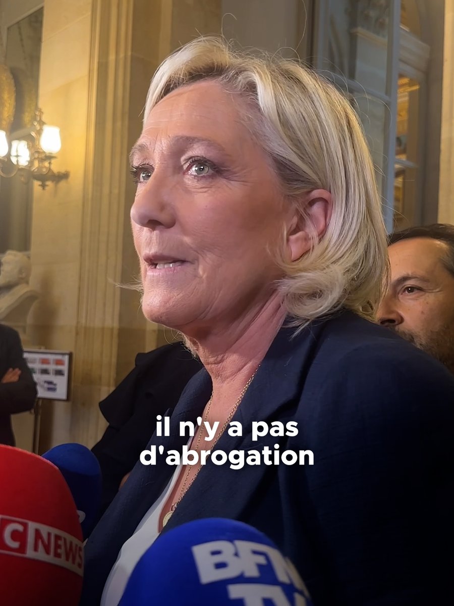 La gauche a empêché l’abrogation de la réforme des retraites. Sans nos votes, l’abrogation de la réforme des retraites ne pourra pas être votée. Mais puisque nous votons seulement en fonction de l'intérêt des Français, nous la voterons si elle est à nouveau proposée.