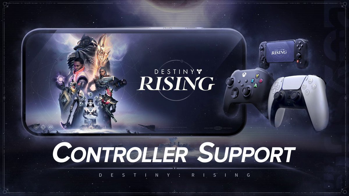 Control and POV preferences can be a very personal thing, so we're glad to confirm the following features for #DestinyRising: 🎮 Controller compatibility with customization options! 🎦 Swapping freely between 1st and 3rd person view! Learn more: 👈