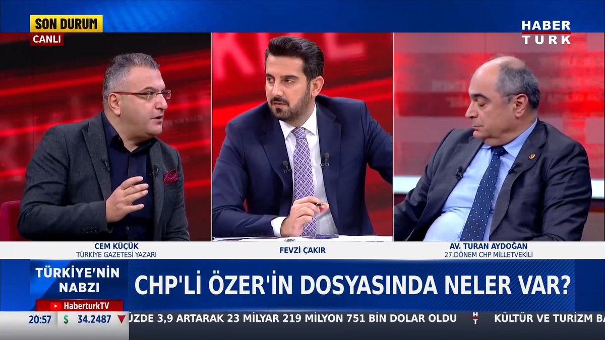 📌CHP'li Ahmet Özer'in dosyasında neler var? Ahmet Özer için süreç nasıl işleyecek? Türkiye Gazetesi Yazarı Cem Küçük #TürkiyeninNabzı'nda yorumladı.