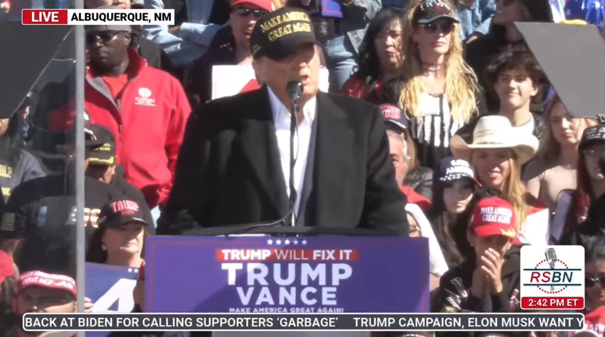 Trump in New Mexico: “I’m here for one simple reason… It’s good for my credentials with the Hispanic or Latino community”
