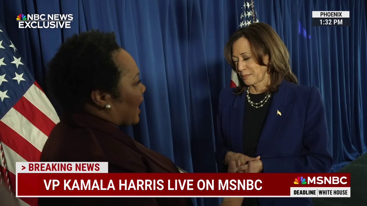 EXCLUSIVE: VP Kamala Harris speaks with Yamiche Alcindor on MSNBC five days out from the election. "I am very clear that in this election what the American people want most is to know that I have a plan," she said.