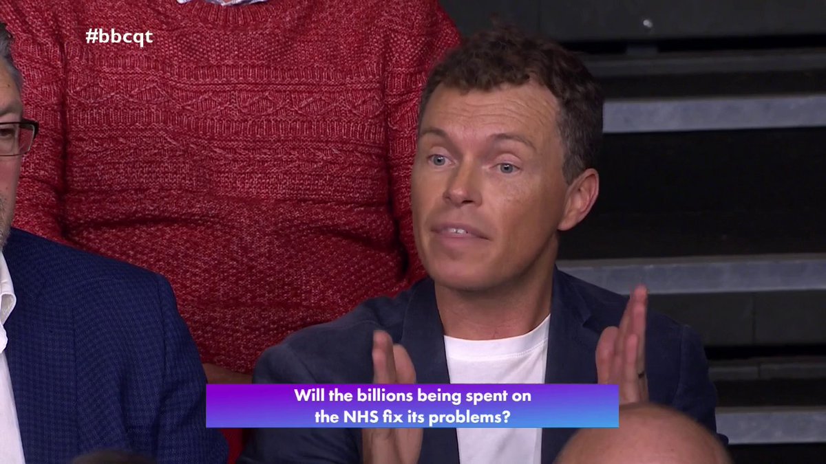 "I do not understand how... we end up with economically illiterate people in the Government” A #bbcqt audience member shares their frustrations with the previous and current Government, as Sir Craig Oliver says there must be “cross-party consensus” to fix the NHS