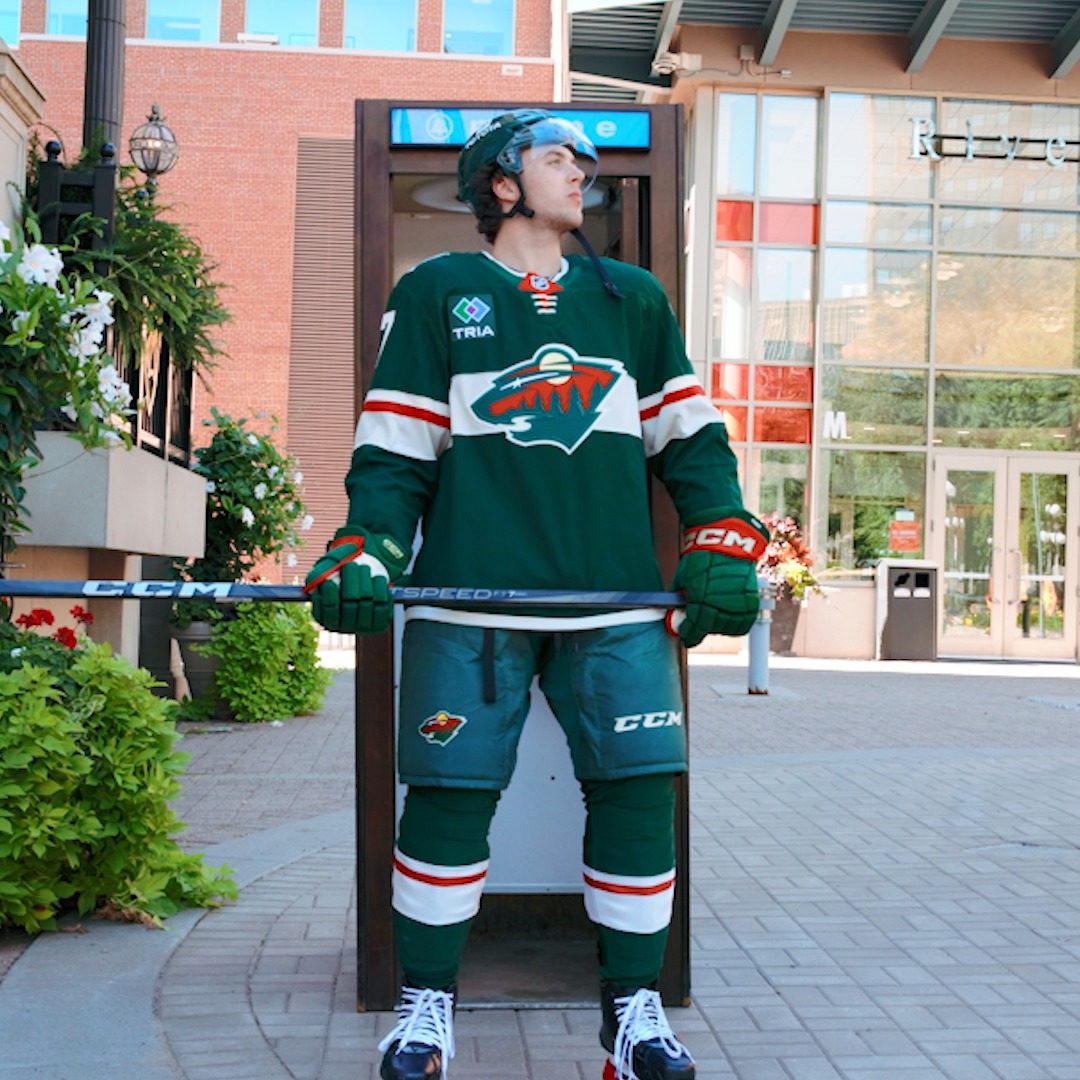 Not all heroes wear capes…some wear skates 🦸♂ #mnwild x Not Weird. Wild.