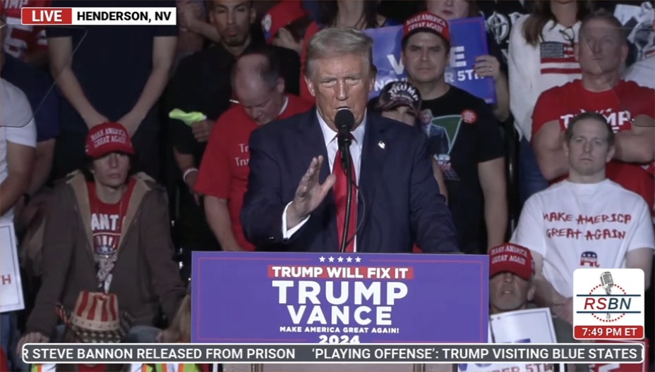 Trump: They don't want any more windows. No more windows. They want to take down every building and build a building with no windows in it. I've always been known for having the biggest windows. I got, I want those windows to be so big right down to the bottom of the floor. I got to change my whole philosophy if you don't vote me in because I go back to building crazy buildings now and I won't be able to use windows anymore. No, they actually, they don't want windows, they don't want cows (???)