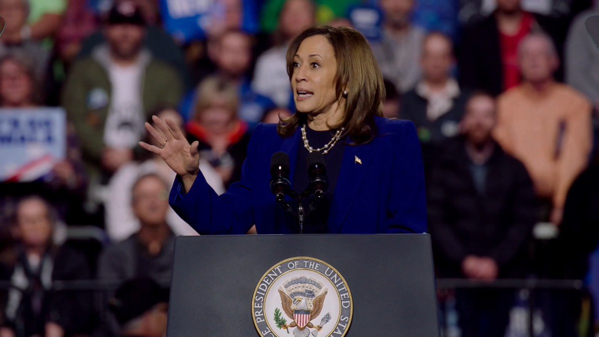 Vice President Harris: Did anybody hear what Trump just said yesterday? He said that he will do whatever he wants ‘whether the women like it or not.’ This is the same person who said that women should be punished for their choices. This is someone who simply does not respect the freedom of women or the intelligence of women to make decisions about their own lives