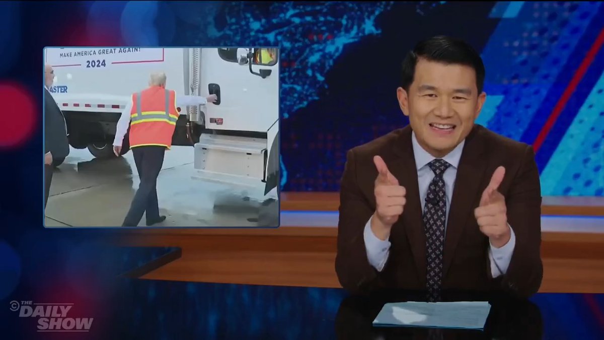 The logic of Trump's garbage man metaphor is about as sturdy as him trying to get in the truck