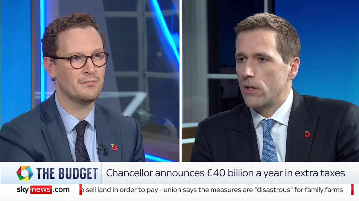 "We take responsibility for this budget because we were elected on a mandate of change." Chief Secretary to the Treasury Darren Jones MP says Labour will "absolutely" take responsibility for the impact on the economy following the budget. 📺 Sky 501