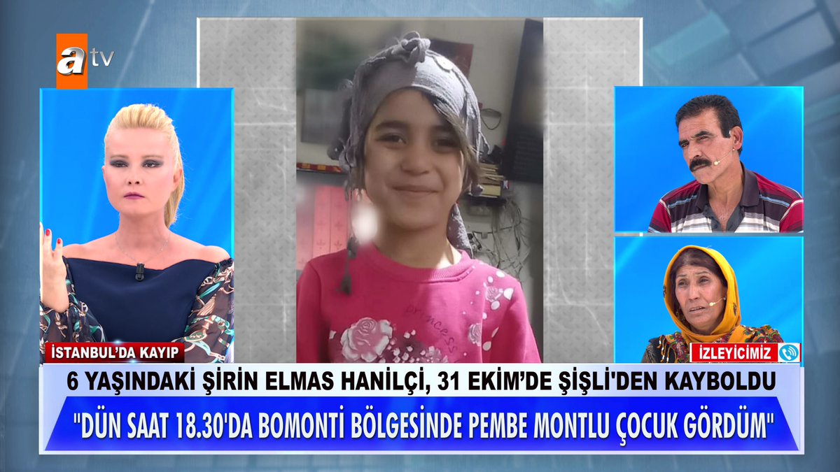 ''Dün saat 18.30'da Bomonti bölgesinde pembe montlu çocuk gördüm'' #MügeAnlıİleTatlıSert #MügeAnlı atv