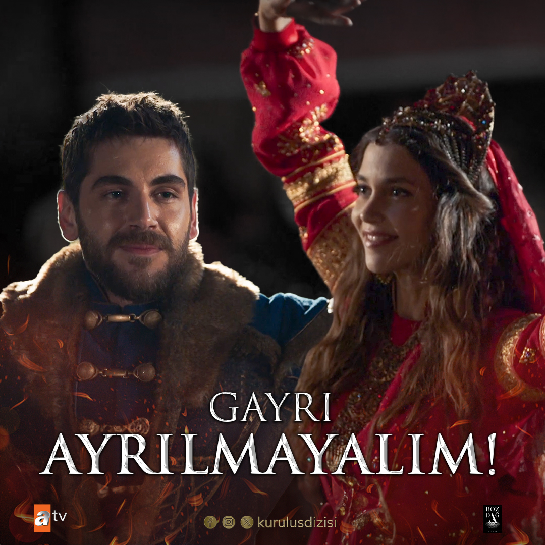 “Ben senin, sen de benim kaderimsin…” "I am your destiny and you are my destiny..." #KuruluşOsman nefes kesen yeni bölümüyle çarşamba 20.00’de atv’de! 🔥 #KuruluşOsman is on atv Wednesday at 20.00 with its breathtaking new episode! atv Bozdağ Film
