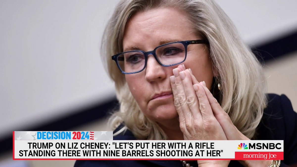 Liz Cheney issues a response on X to Trump's comments: “This is how dictators destroy free nations. They threaten those who speak against them with death. We cannot entrust our country and our freedom to a petty, vindictive, cruel, unstable man who wants to be a tyrant.”