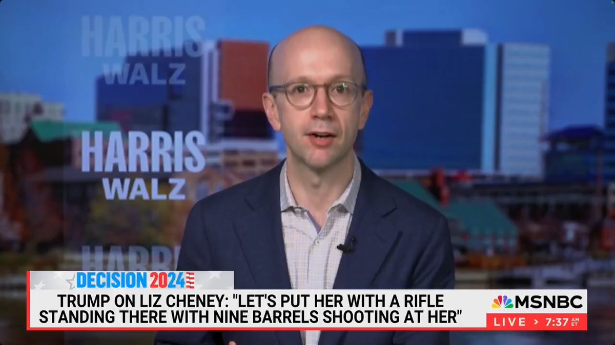 Harris Senior Advisor Ian Sams: Trump is talking about sending a prominent Republican to the firing squad. Vice President Harris is talking about sending one to her Cabinet