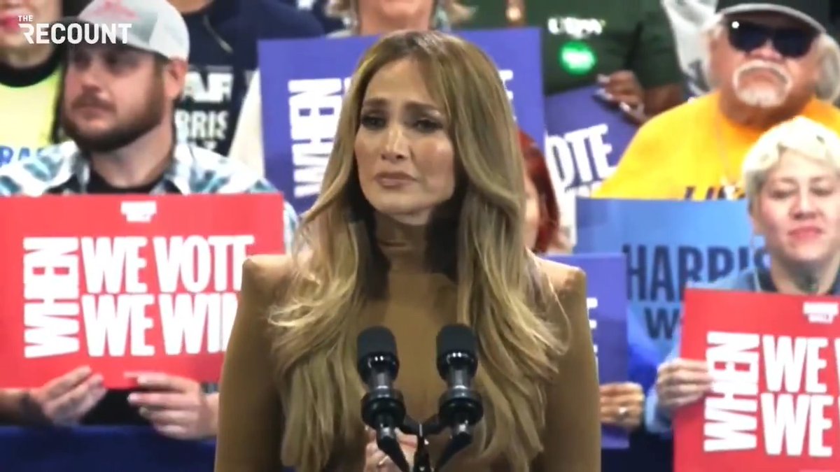 Jennifer Lopez fights back tears while campaigning for Kamala Harris in Nevada: "I promised myself I wouldn't get emotional, but you know what? We should be emotional. We should be upset. We should be scared and outraged. We should. Our pain matters. We matter."