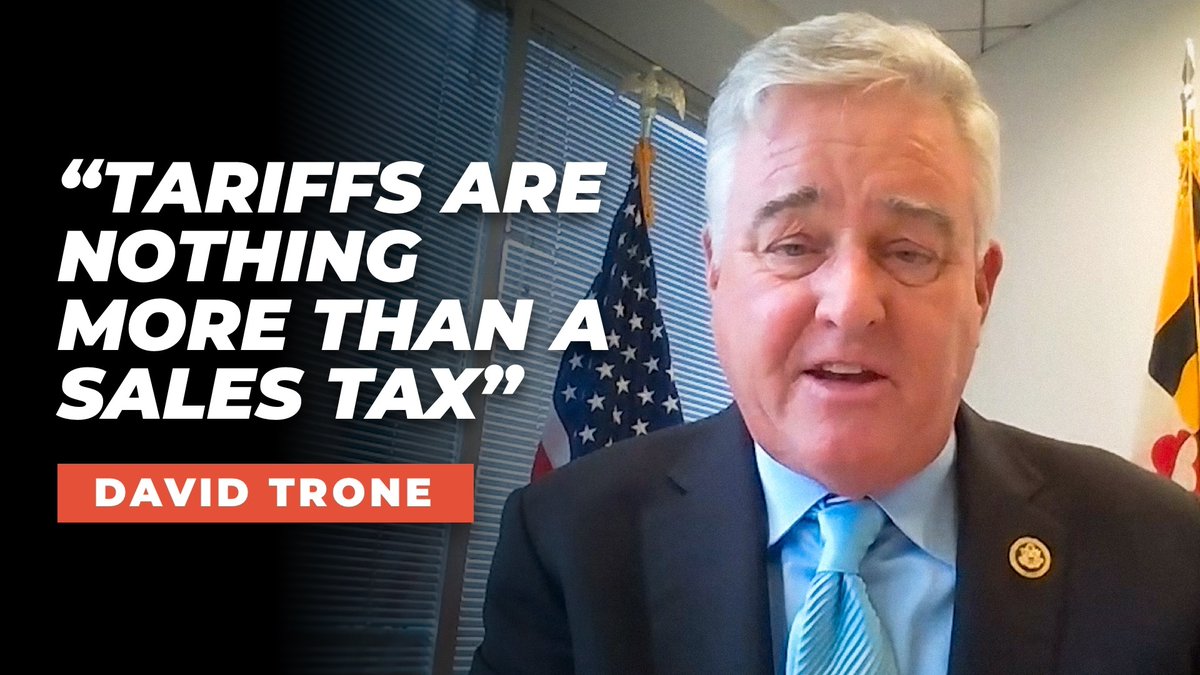 .David Trone on Donald Trump’s disastrous economic plans: “Your tequila, your Scotch, your Irish whiskey, your Tuscany wines…all of those are going to cost 20 to 30 percent more…Tariffs are nothing more than a sales tax.”