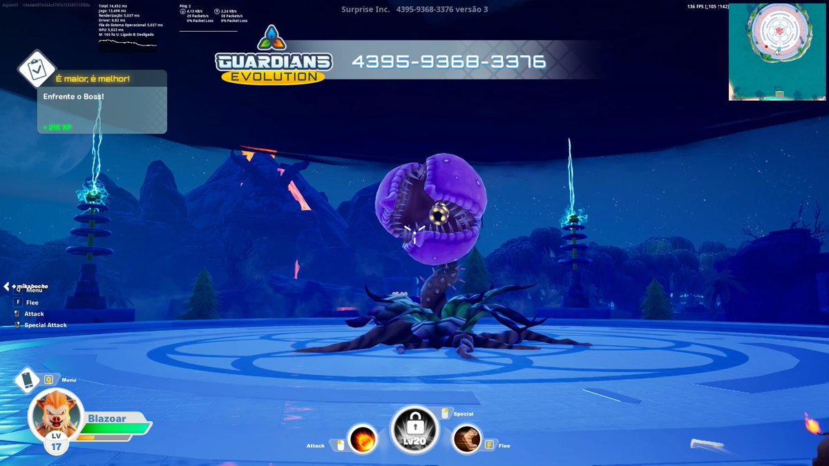 just thinking about this epic boss intro from Guardians Evolution - Pet RPG 🎥: Surprise 🔆