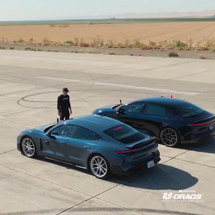 The Sapphire already bested the Tesla Plaid. Now it faces its single biggest test: Lucid Air Sapphire vs Porsche Taycan Turbo GT, two of the world's most potent EVs head-to-head on our U-Drags track 👇