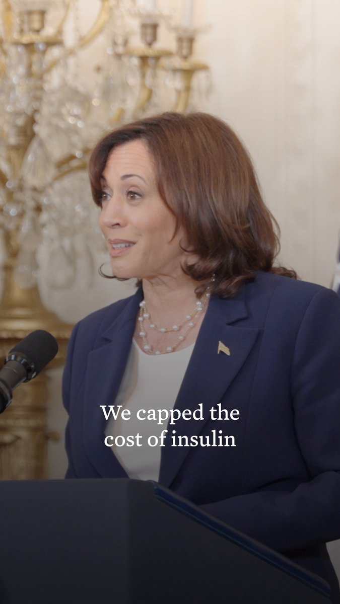 We have taken action to bring down health care costs. That includes capping the cost of insulin at $35 a month for seniors, capping out-of-pocket drug costs for Americans with Medicare, and empowering Medicare to negotiate lower prescription drug prices.