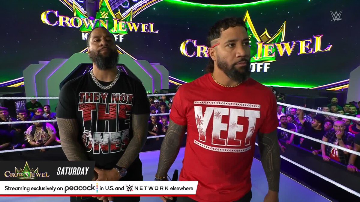 "I do trust my twin brother 100%." There's no second thoughts coming from Jey Uso. 👀 #RiyadhSeason #WWECrownJewel