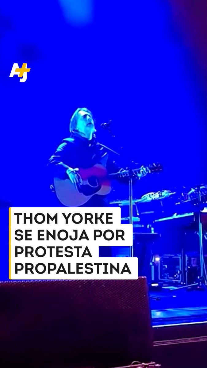 Thom Yorke, vocalista de Radiohead, abandona el escenario tras ser cuestionado por la muerte de niños en Gaza y ofrecer conciertos en Israel pese a cometer genocidio contra el pueblo palestino.
