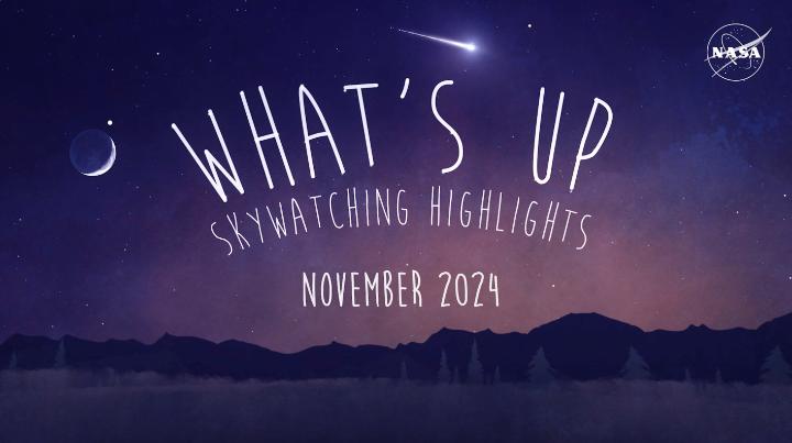 When to look up in November ✨ Look out for Jupiter, Saturn, and Mars in the night sky throughout the month. If you live in the eastern half of the U.S. or Canada, you might be able to see a stellar lunar event—an occultation—when the Moon hides a bright star!
