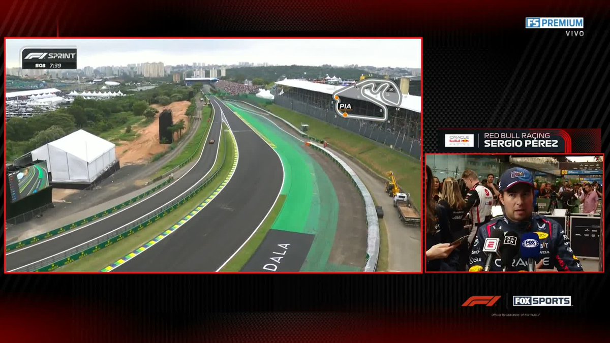 "NOS CONFUNDIMOS UN POCO. PENSÁBAMOS QUE TENÍAMOS MÁS TIEMPO DE LO QUE CREÍAMOS" 😑 #F1xFSMX | Un mal cálculo de Red Bull le costó a Checo Pérez su eliminación en la SQ2 #BrazilGP