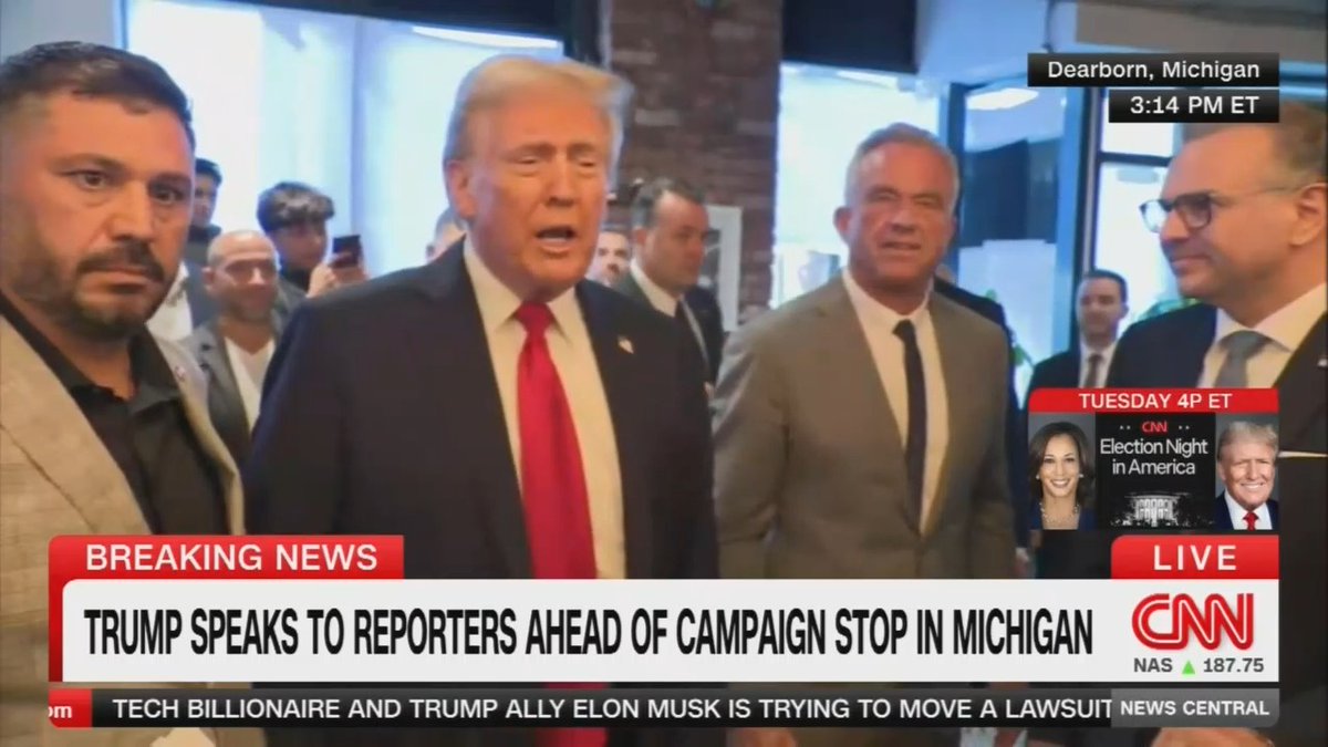 Q: You said RFK Jr. is going to do whatever he wants in controlling Americans’ health care Trump: He’s going to have a big role in health care Q: Are you comfortable with his opposition to vaccines? Trump: He’s going to have a big role in health care. We agree very strongly