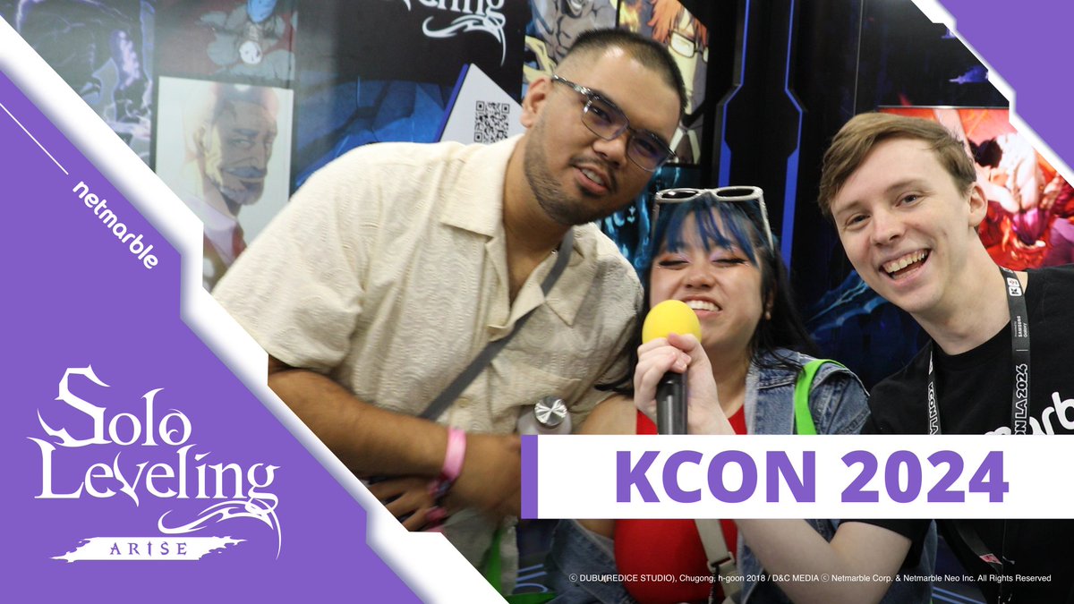 Earlier this year, the Solo Leveling:ARISE team were at KCON LA! 🎉 The team had so much fun meeting with fans and asking them some fun questions about the game we all love! #SoloLeveling #onlyilevelup #SoloLevelingARISE #kconla #kconla2024