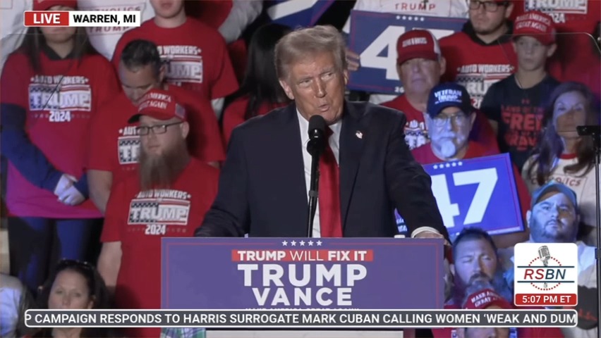 Trump announces he’s not going to pay the staff at the venue he’s speaking at: “Don’t pay the bill”