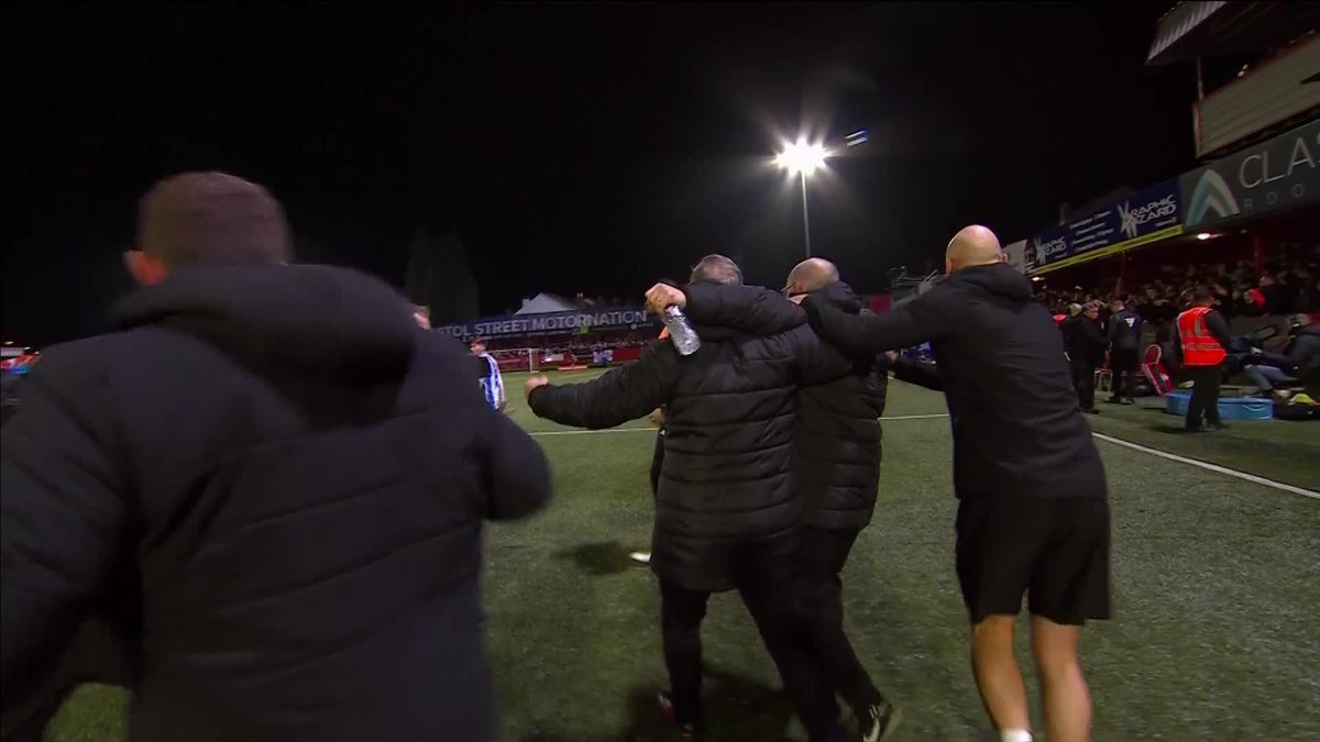 THEY'VE DONE IT 😱 Tamworth Football Club have knocked out Huddersfield Town 🤯 Just look at what it means ❤️ #EmiratesFACup