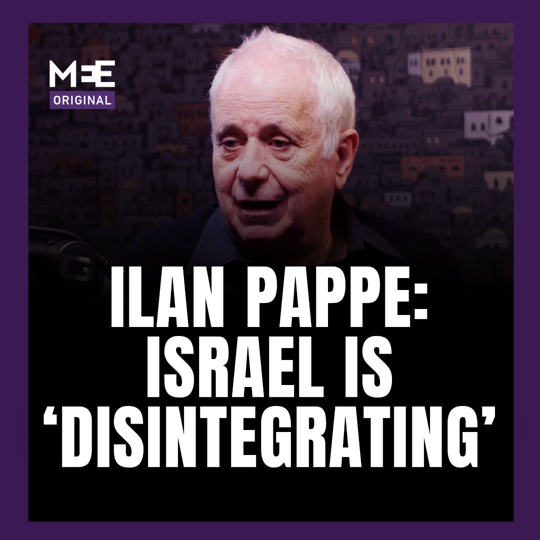 “The beginning of the disintegration of Israel” In a conversation with Mohamed Hassan on The Big Picture, Israeli historian Ilan Pappe breaks down the process of the “disintegration” of Israel and the decolonisation of Palestine.