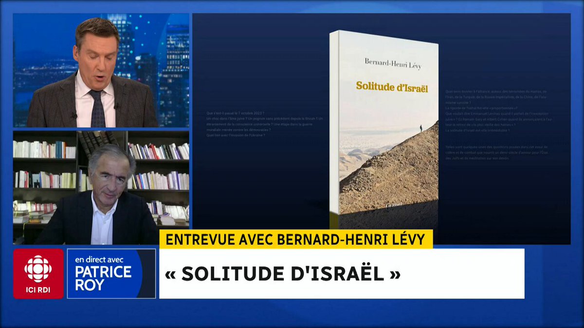 Israël isolé par sa façon de mener la guerre? Le point de vue de Bernard-Henri Lévy : « Dans toutes les guerres que j’ai couvertes dans ma vie [...], je n’ai jamais vu une armée prendre autant de précautions pour faire en sorte qu’il y ait le moins possible de victimes civiles. » #EDPR