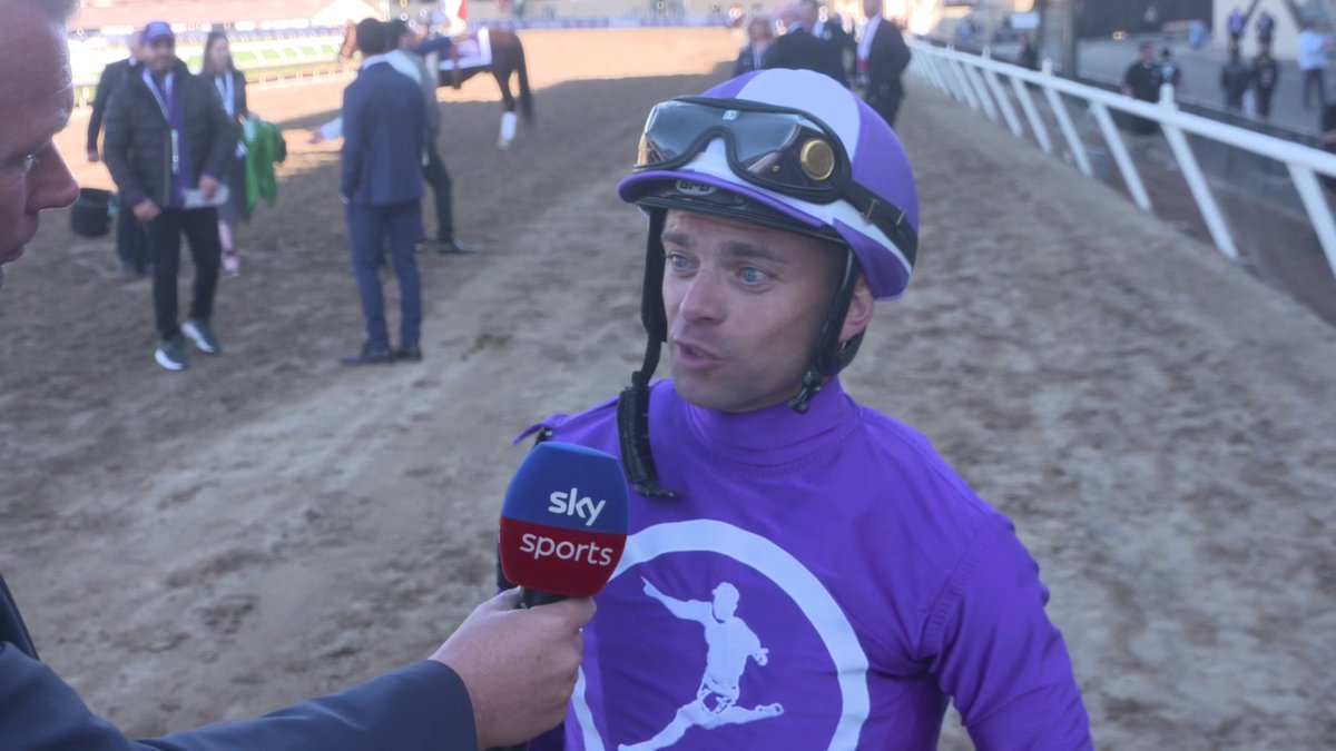"Yesterday is yesterday and tomorrow may never come, but I've just won at the Breeders' Cup!" Ger Lyons can't believe Magnum Force has won at Del Mar Racetrack... #BC24