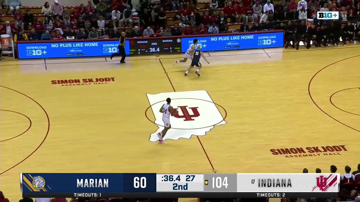 Shaan with the lay-in! 👏 Shaan Burke | #IUBB Subscribe/stream on B1G+