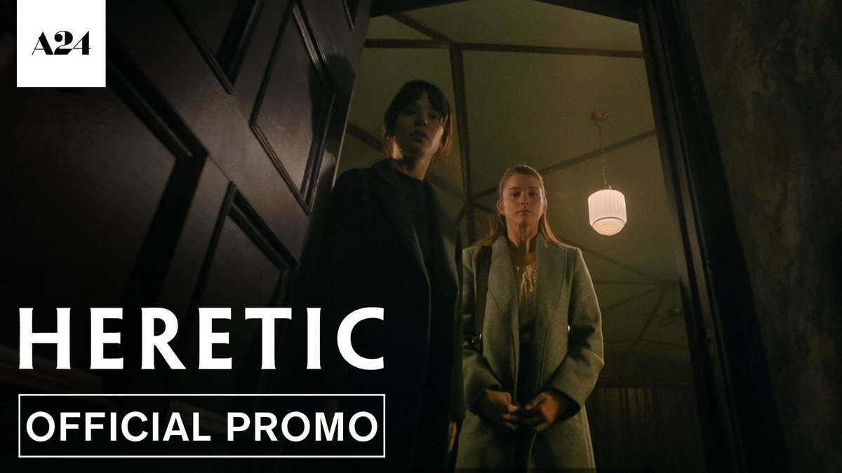Don't miss out. #HereticMovie is "THE BEST HORROR FILM OF THE YEAR.” From A24, 🍅94% on Rotten Tomatoes and in theaters everywhere Friday — Get tickets now.