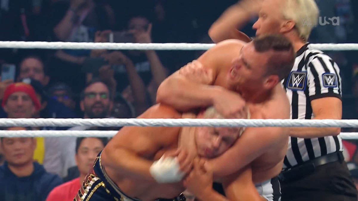 .Kevin just took out Randy Orton with a chair! GUNTHER took down Cody Rhodes! Is this a preview of what's to come at #WWECrownJewel?! 😳 #RiyadhSeason #SmackDown