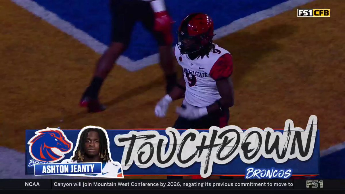 Ashton Jeanty is COOKING 🔥 31 CAR, 149 YDS, 2 TD and COUNTING 👀