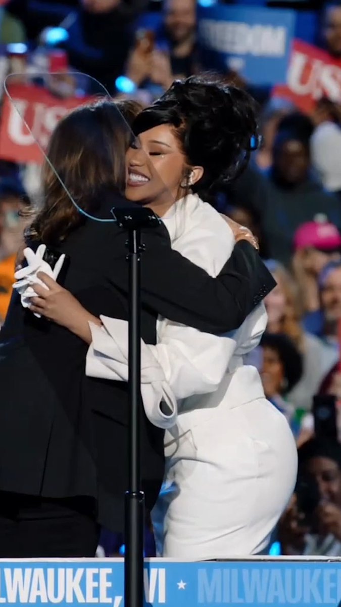 Thank you, Adrien and @IAmCardiB, for joining me in Milwaukee.