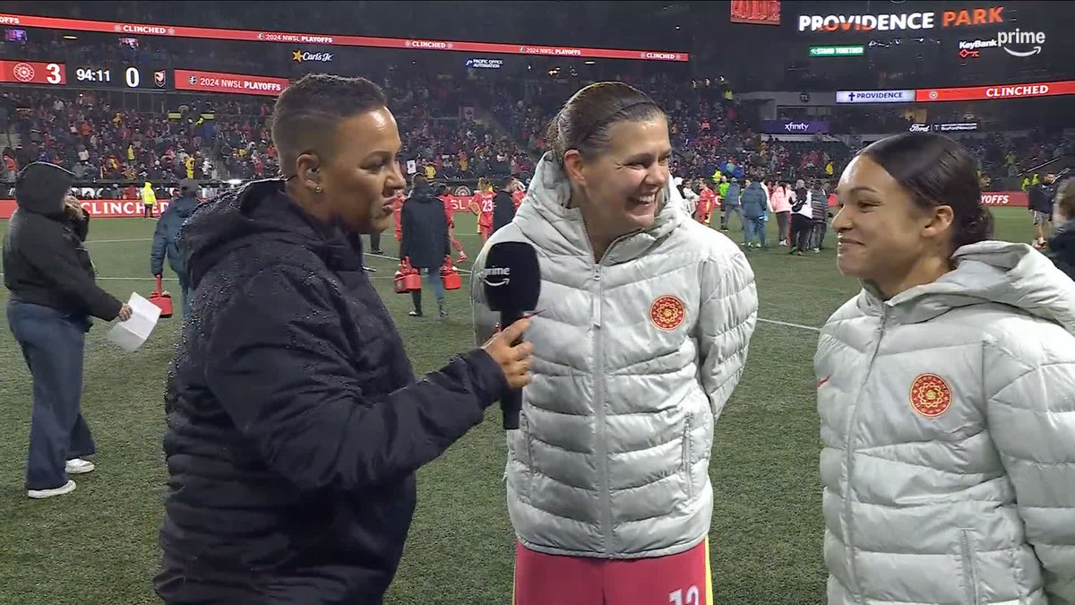 "She's the best for a reason." Sophia Smith gets emotional talking about what Christine Sinclair means to her. 🥹 #ThankYouSinc | Portland Thorns FC