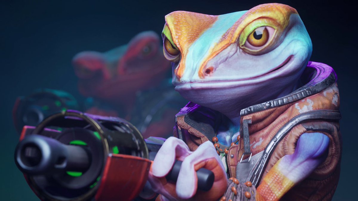 Sail through the galaxy as a fearless outlaw frog in Gang of Frogs, a third-person 1-4 player co-op looter-shooter game coming to PC.