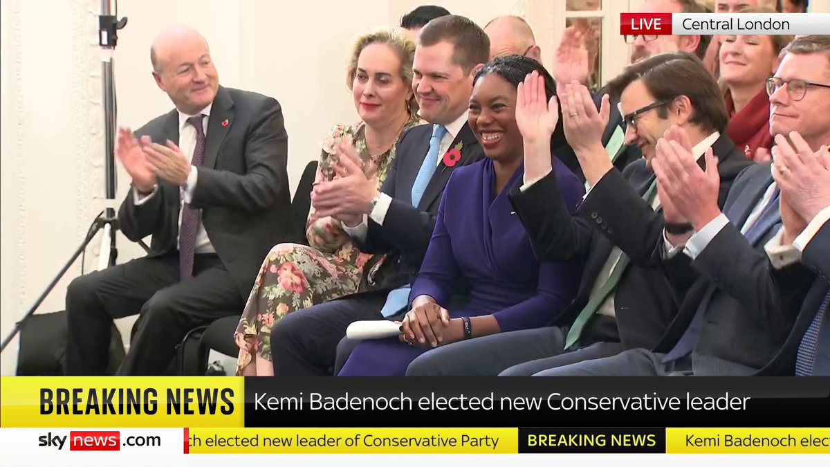 BREAKING: The new leader of the Conservative Party is Kemi Badenoch 📺 Sky 501, Virgin 602, Freeview 233 and YouTube