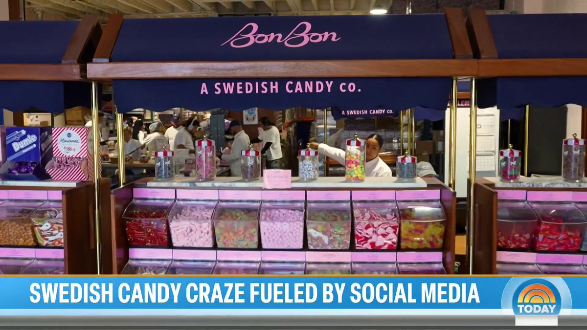 Two candy stores selling Swedish gummy candy in New York City have become viral sensations. Valerie Castro reports on this story.