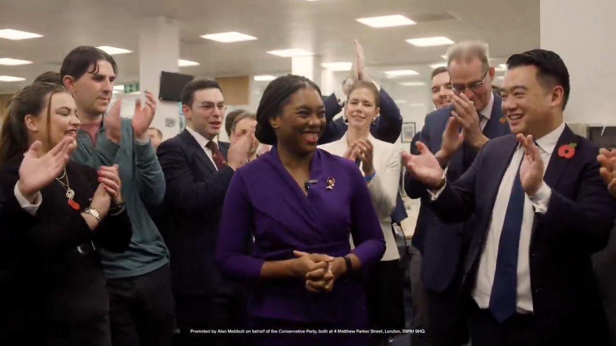 “Let’s get to work” Leader of the Conservative Party Kemi Badenoch arrives at CCHQ