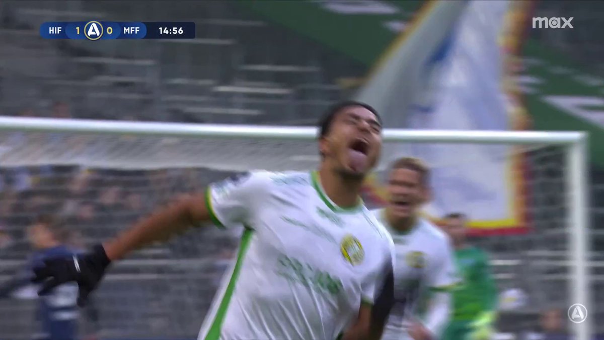 1-0 Hammarby IF! Jusef Erabi knoppar in ledningsmålet mot MFF! ⚪️🟢 📲 Se matchen på Max