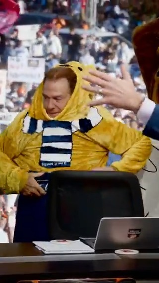 Coach Saban 🤝 Nittany Lion