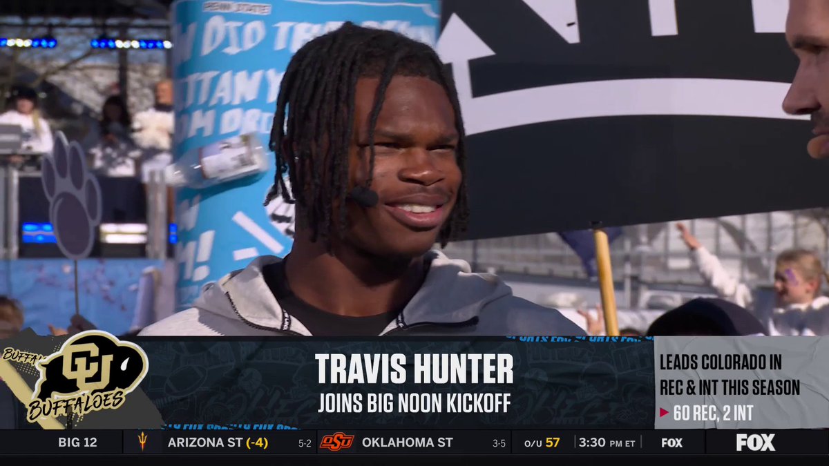 Watch this one minute clip. It's impossible not to like Travis Hunter. Great kid. Great ball player. About all the right things. Also grateful he landed with Deion, who allows him to play both ways- and show how special he really is